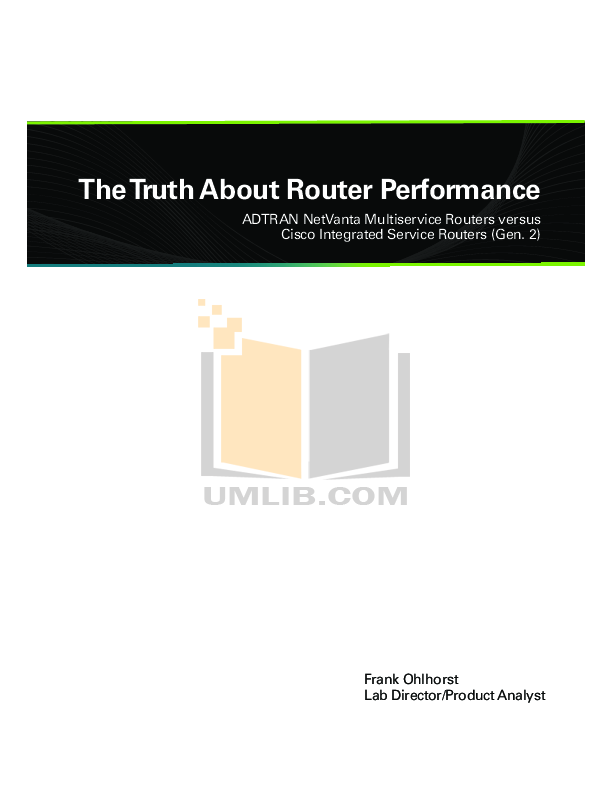 PDF manual for ADTRAN Router NetVanta 3430